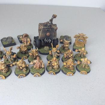 Blood bowl dwarfs nains team converted by tyyler