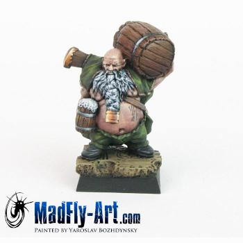 Dwarf Reveller by MadFlyArtStudio