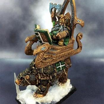 Thorgrimm Grudbearer on bear by Serathy