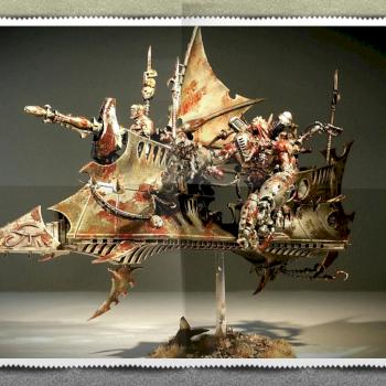 Dark Eldar Grotesquerie Raider by Omkara
