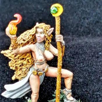 Zeldriia Elf Sorceress by TheHappyHalfling