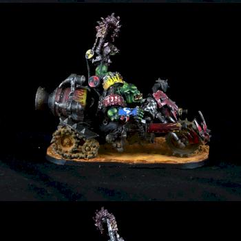 ORK WARBOSS ON WARBIKE by DrD