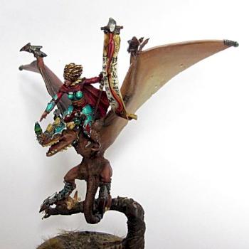 Skorne mounted archidon by Gtsoul