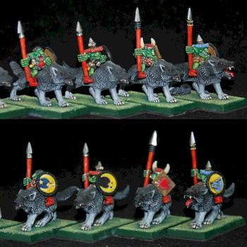 5 goblin wolf riders from 80' by capopik