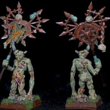 Nurgle Army standard Bearer by capopik