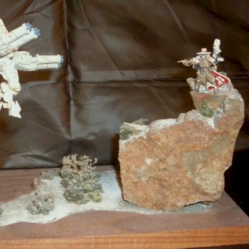 'Prepare to be clensed!' Inquisitor vs Tau XV9 Battlesuit by Tinman397