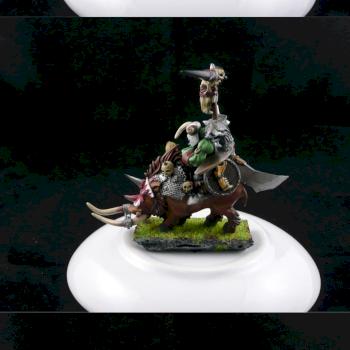 Orc Warboss Mounted On Boar Warhammer Fantasy by DrD