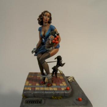 pin up perrito negro/black doggie by Jota