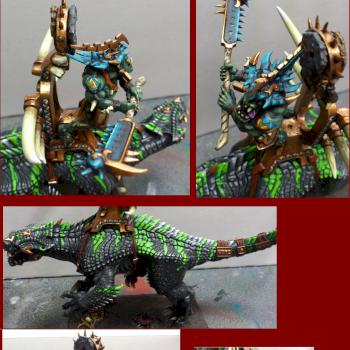 Uka Lizardchewer - Savage Orc on Carnosaur by NoWeCoPa