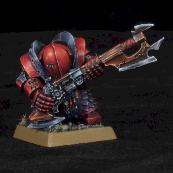 CHAOS DWARF INFERNAL GUARD WITH FIREGLAIVES by holajaxtw