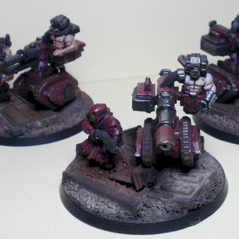 Adeptus Mechanicus Lascannon Heavy Weapon Squad by yorknecromancer