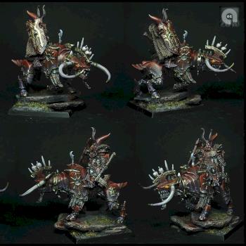 Lord of Khorne on juggernaut by Alex Oz