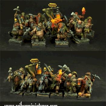 Dwarves Miners by Scibor