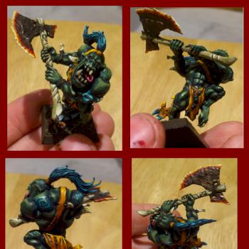 Savage Orc Warboss - Aku Fireaxe by NoWeCoPa