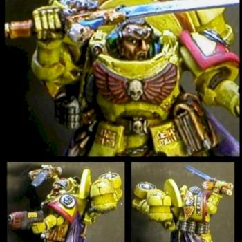 Converted Imperial Fists 3rd Company Captain by mwbard