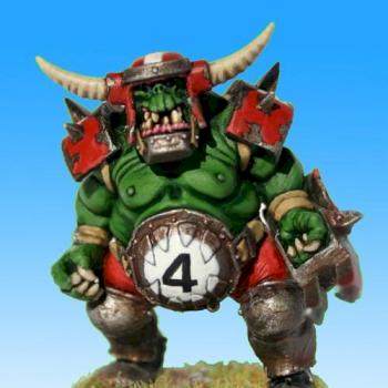 Rip Sorepain, Orc Blood Bowl player by Maneu