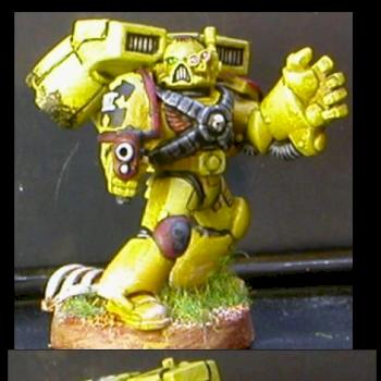 Imperial Fist Assault Squad Sergeant by mwbard