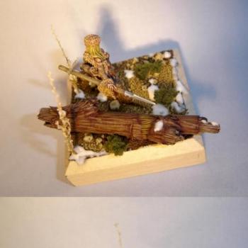 Freebooter Mercenarie Huntress (close up with Base Nr. 1)...... by Hellbreed