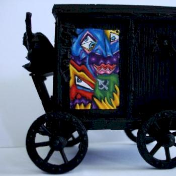 Paint on Plague Cart by Piter cartman