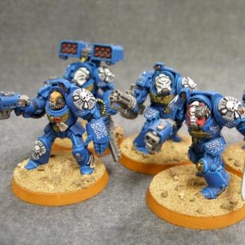 Ultramarine Terminator squad by Dave4tin
