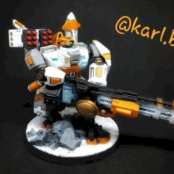 Tau empire xv88 broadside battlesuit by Bouboufreak