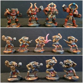Chaos Allstars bloodbowl team by Gront