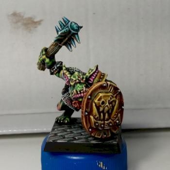 Orc Big'un .old skull painting by denmcal