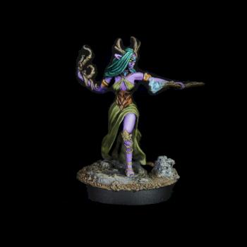 FEMALE DRUID WITH STAFF by philrim