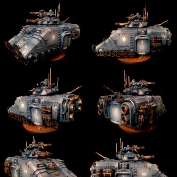 Custom Chapter Primaris Repulsor Tank by vermin`