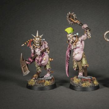 Rogue Trader Gellerpox Infected Vox-Shamblers by Green_Brush