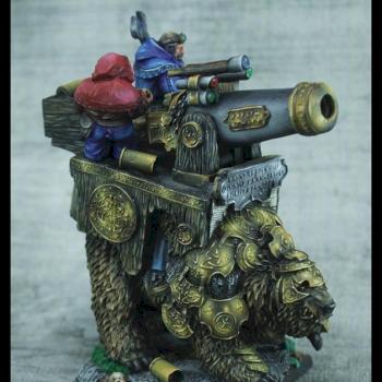 Dwarf Warbear with Cannon by wind_sower