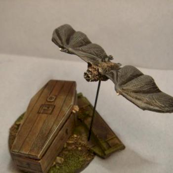 vampire bat and coffin by majorsmith