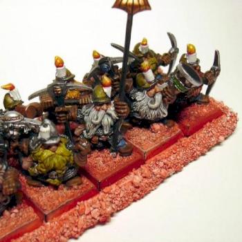 Dwarf miners (Enanos mineros) by Isilzar