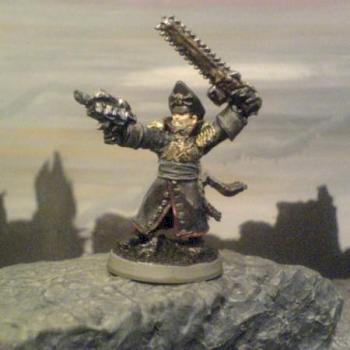 converted commissioner with double bladed chain sword by darfgarf
