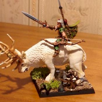 Seigneur Elf  sylvestre sur cerf blanc by boriesch