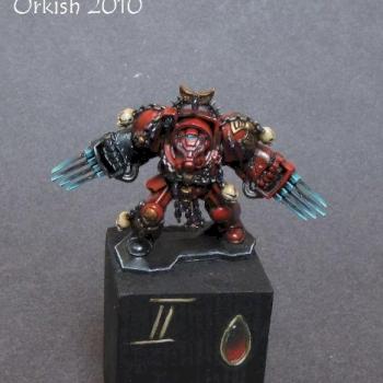 Space hulk terminator with lighting claws by Orkish by WhiteRavenFactory