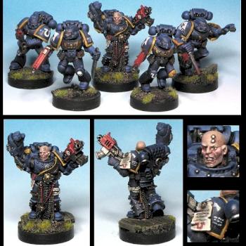 Ultramarines Tactical Combat Squad by winterdyne