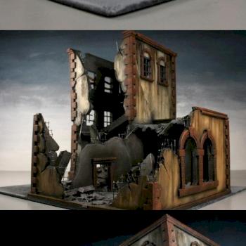 Brownstone Building Ruins by Terraformer