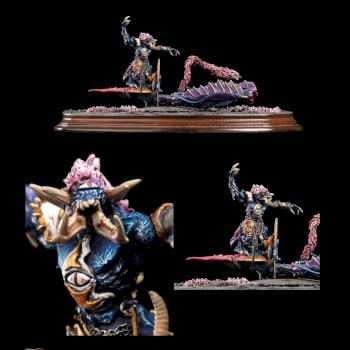 Tzeentch Herald on chariot of screamers by S1lmaril