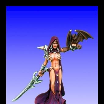 Eldessa, Necromancer by Dark Elf Miniatures