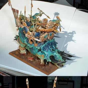 Lizardmen Stegadon with Giant Crossbow by TyphoidGarry