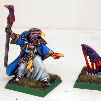 Warhammer Chaos Tzeentch Sorcerer with Familiar by sorcererstudios