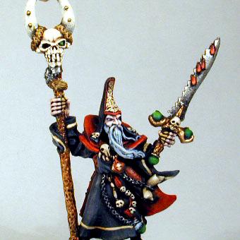 Warhammer Vampire Count Necromancer by sorcererstudios
