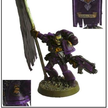 Crimson Fists Standard Bearer by precinctomega
