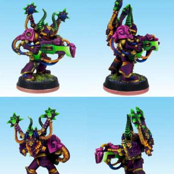 Slaaneshi Noise Marine with Sonic Blaster by Asariel