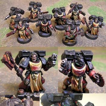 Fleshtearer veteran assault squad by Mortarion