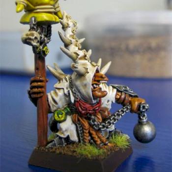 Night Goblin Battle Standard Bearer by Monoceros