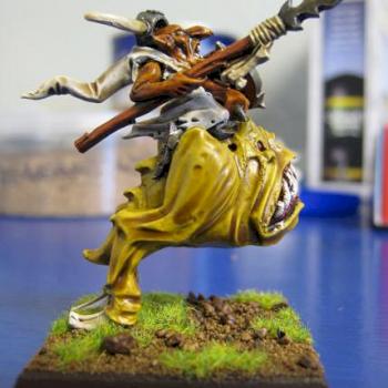 Night Goblin Boss on Great Squig by Monoceros