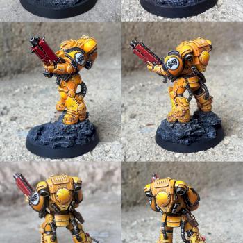 Heavy Intercessor Imperial Fist Primaris by CerberusXt