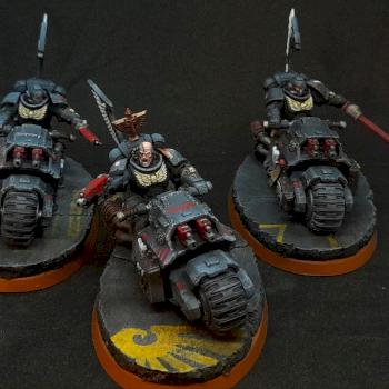 Squad Hazor, 4th Squad, Ravenwing Company, Dark Angels Chapter by Zaphariel